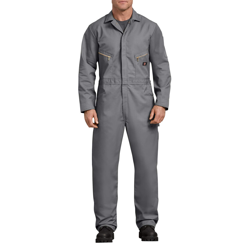 Dickies Mens 7 12 Ounce Twill Deluxe Long Sleeve coverall  gray  Large