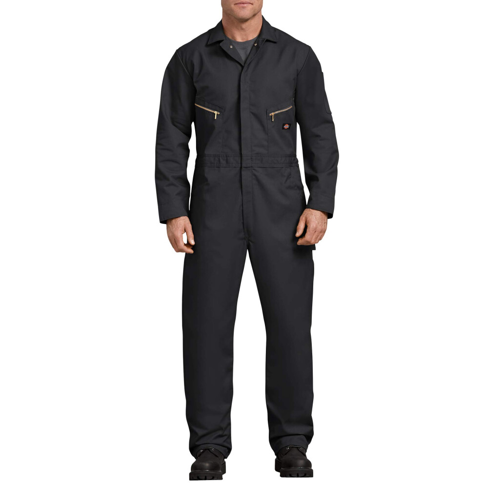 Dickies Mens 7 12 Ounce Twill Deluxe Long Sleeve coverall  Black  Larg