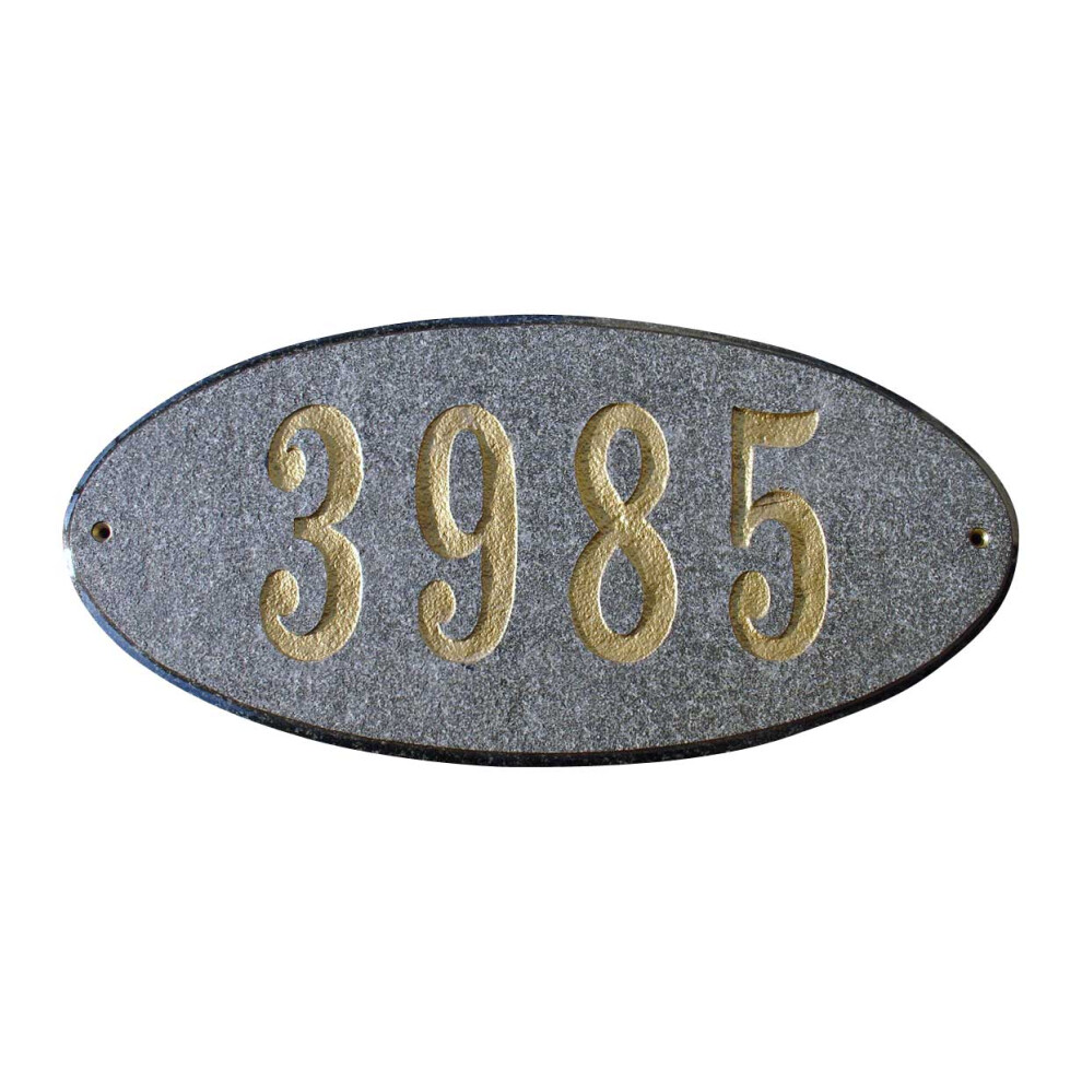 Rockport Oval en granit massif de couleur pierre naturelle noire Adresse P