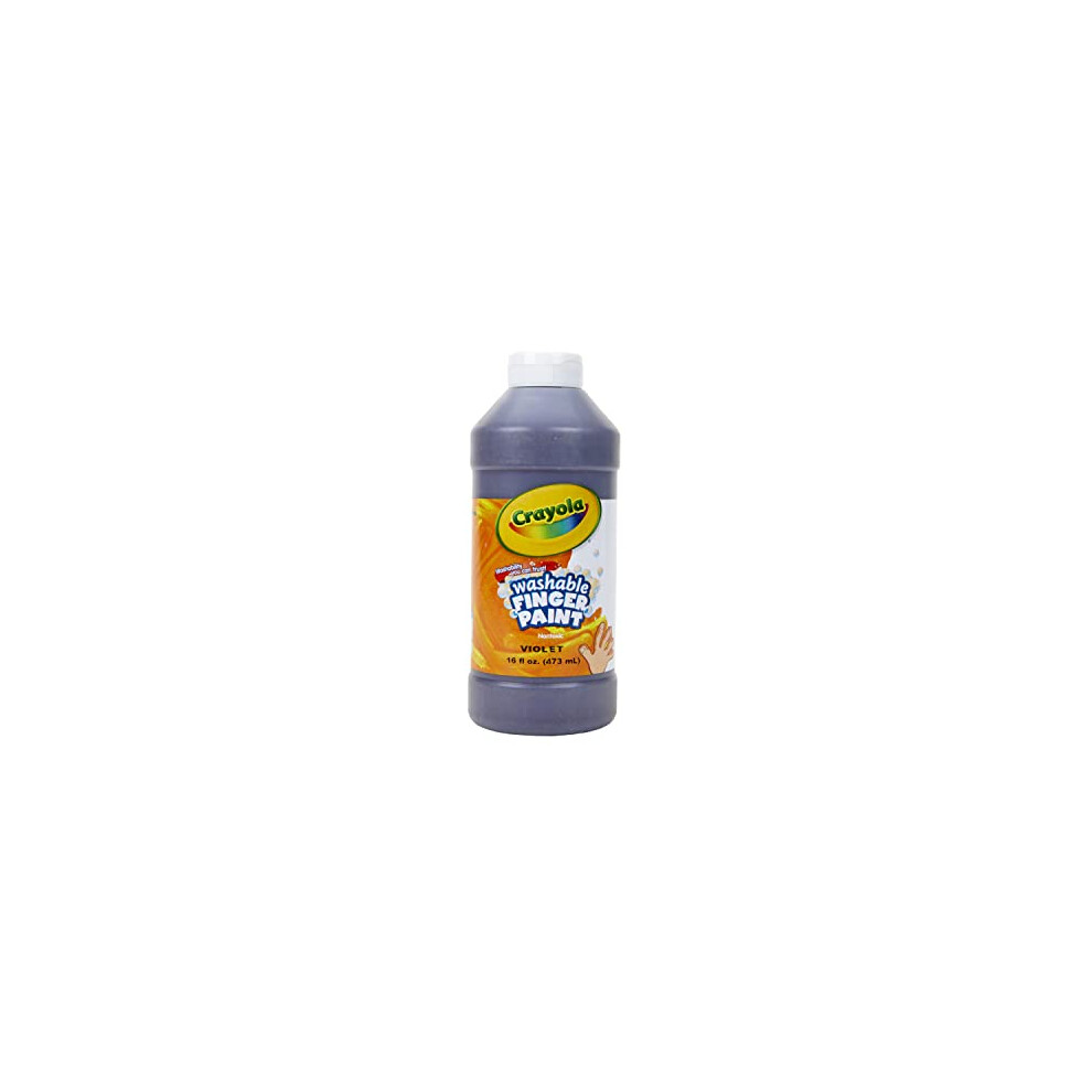 Crayola Washable Fingerpaint 16-Ounce Plastic Squeeze Bottle  Violet P