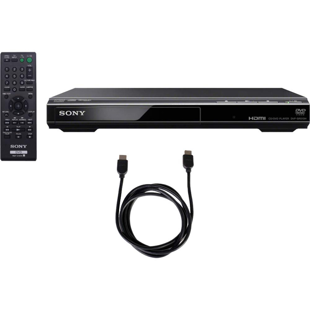 Sony DVPSR510H - DVD Player Bundle with Deco Gear 6ft High Speed HDMI