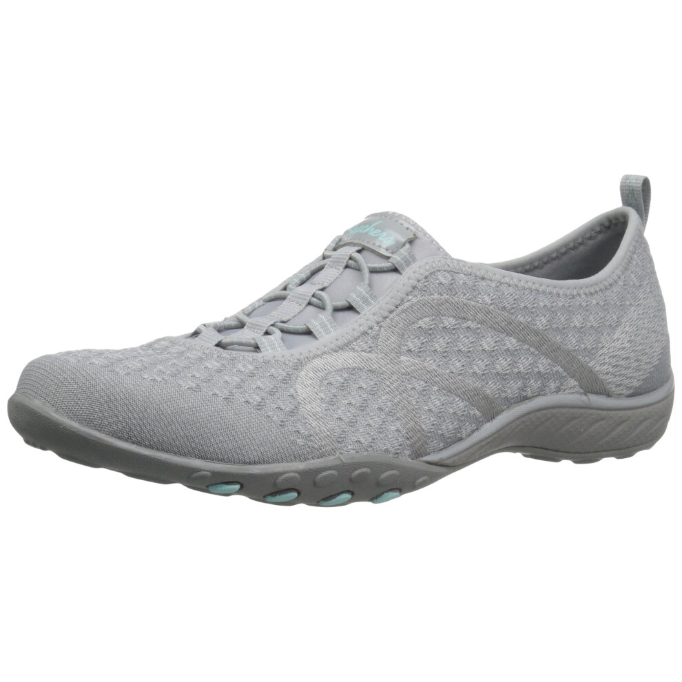 Skechers Sport Womens Breathe Easy Fortune Fashion Sneaker grey Knit 7