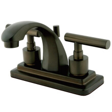 Kingston Brass KS4645CML 4 Zoll Centerset Badezimmer Wasserhahn Öl eingerieben B