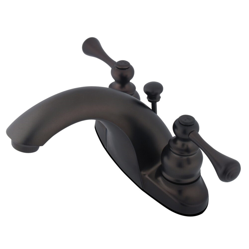 Photos - Tap Kingston Brass GKB7645BL 4 in. Centerset Bathroom Faucet Oil Rubbed B 