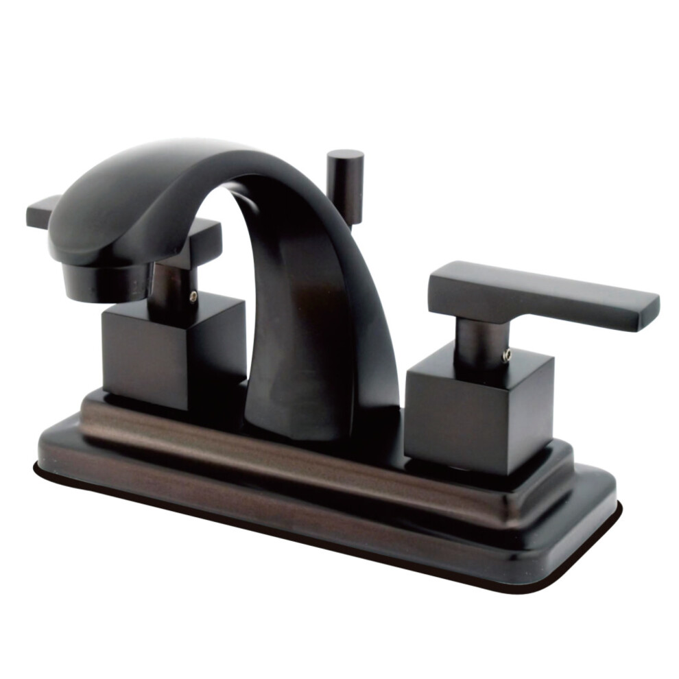 Kingston Brass KS4645QLL 4 in. Centerset Bathroom Faucet  Oil Rubbed B