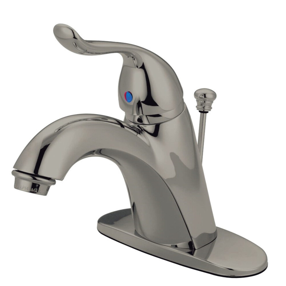 Photos - Tap Kingston Brass KB6408YL 4 in. Single Handle Bathroom Faucet Brushed N B00JJ7XA8O