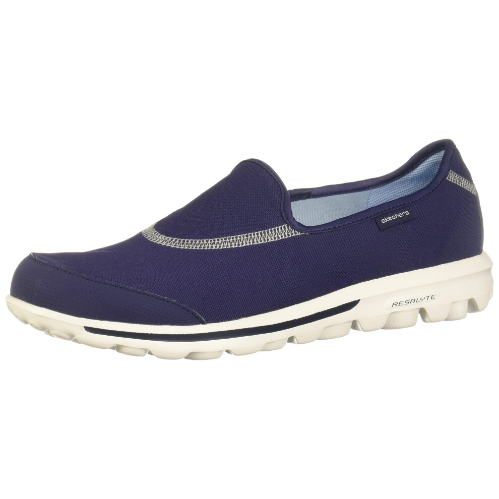 Skechers womens Women's Go Walk Slip-on Walking Shoes Sneaker  Navy  6