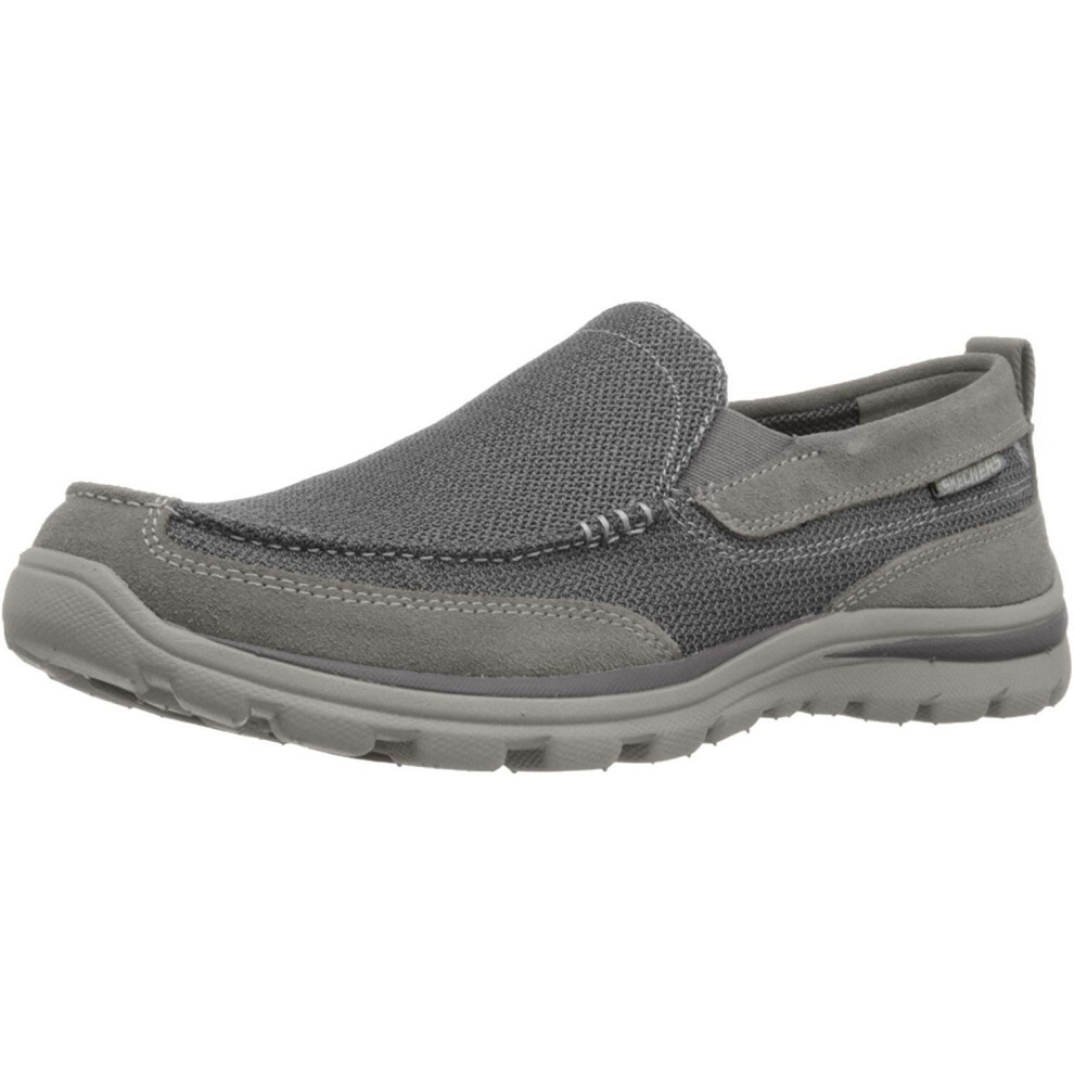 Skechers USA Men's Superior Milford Slip-On Loafer  Charcoal/Gray  6.5