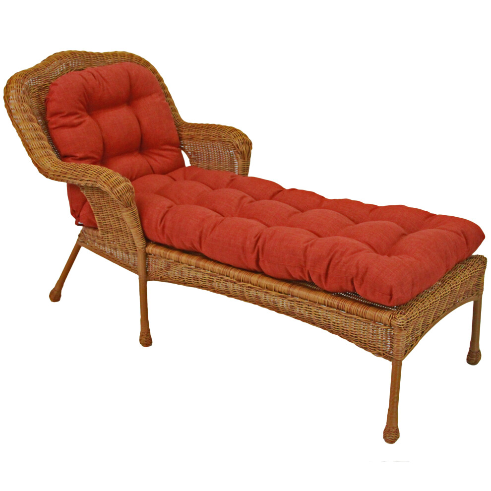 Coussin de chaise longue d'extérieur capitonné en forme de U de 74 pouces sur 19 pouces - Cin