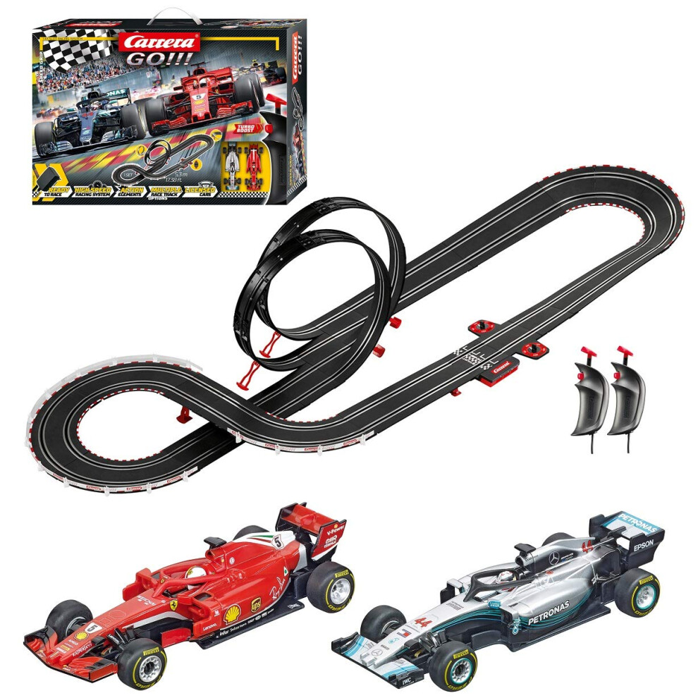 Carrera GO!!! 62482 Speed Grip Electric Slot Car Racing Track Set 1:43