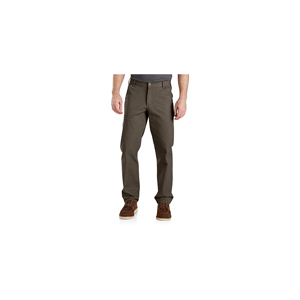 Carhartt Men's Rugged Flex Relaxed Fit Duck Dungaree Pant  Tarmac  36W