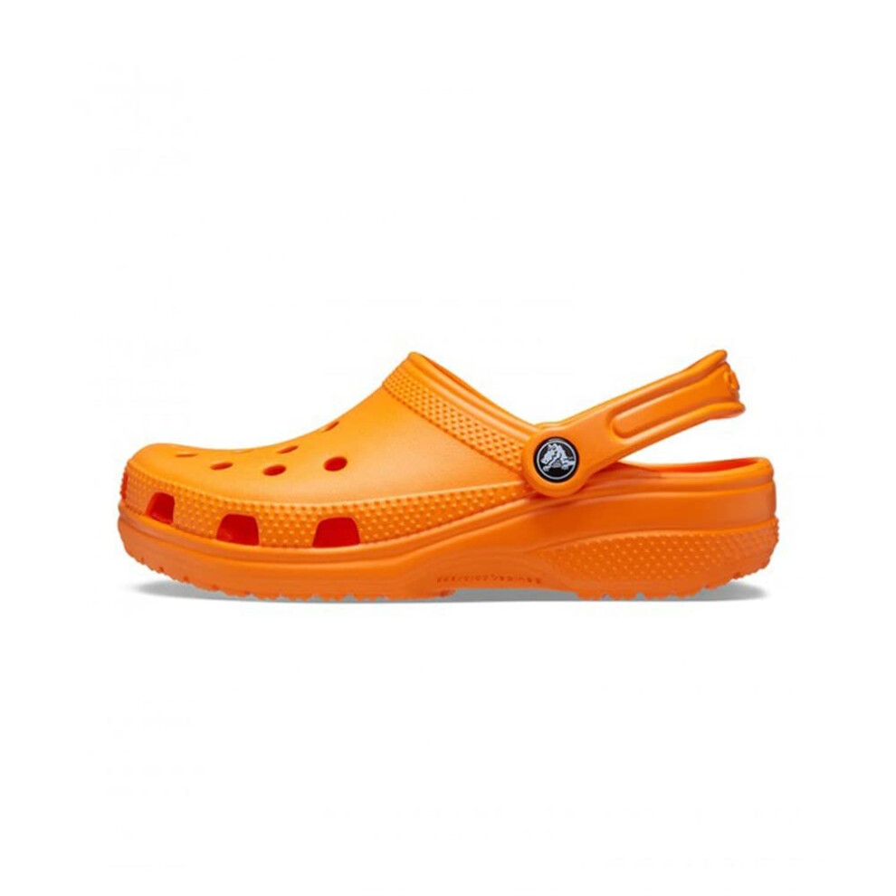 Crocs Unisex-Adult Classic Clogs (Best Sellers)  Orange Zing  9 Men/11