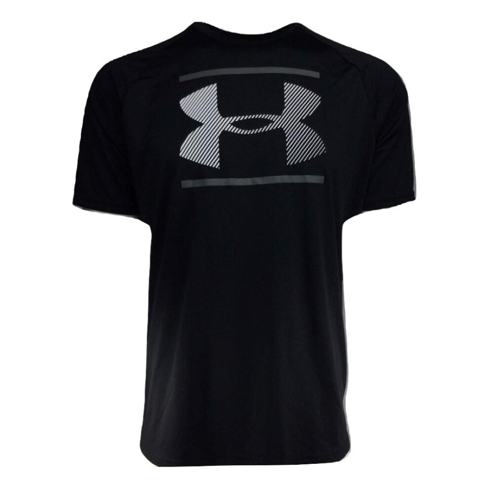 Under Armour Mens UA Velocity graphic Short Sleeve Shirt (Black 001  M