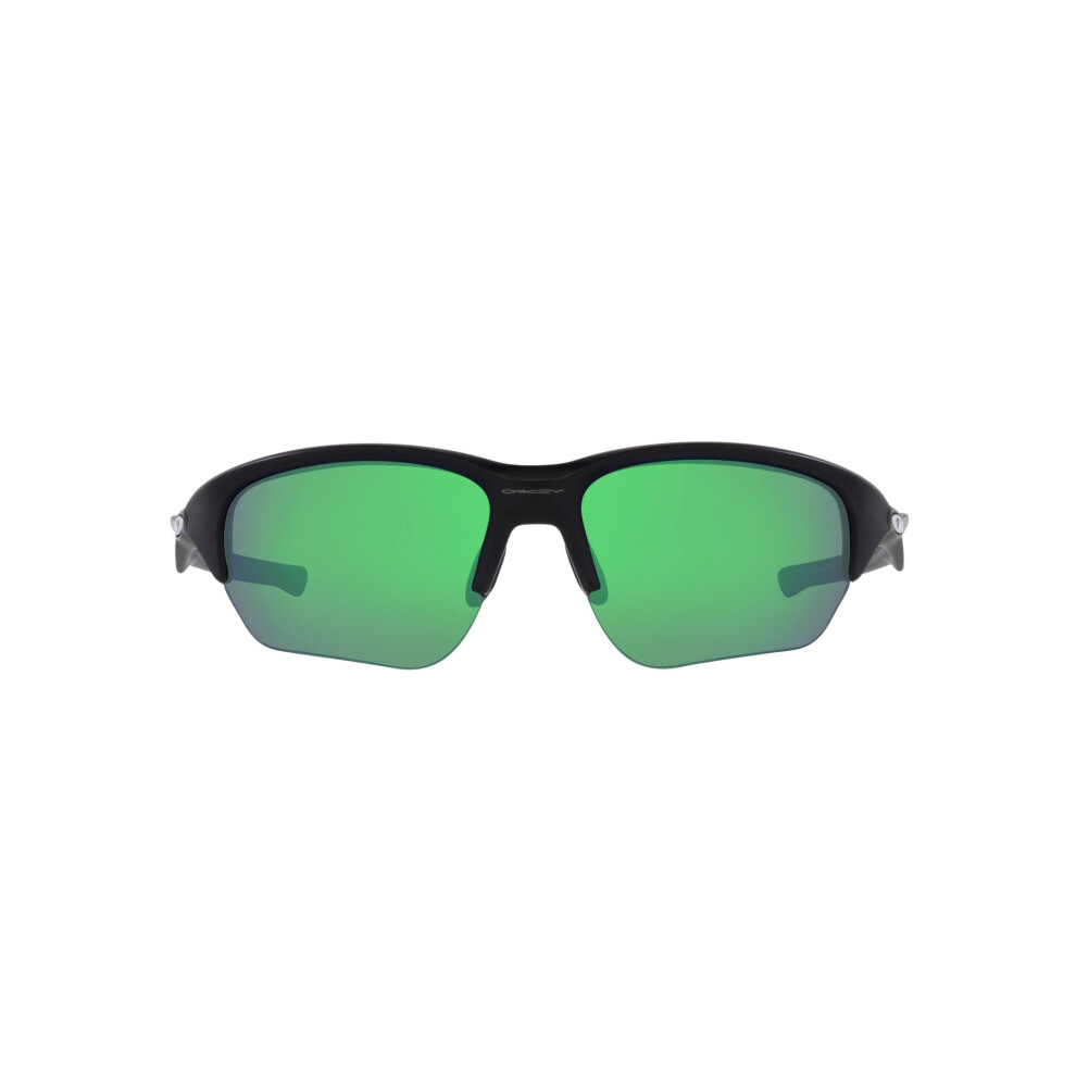 Oakley Mens OO9363 Flak Beta Rectangular Sunglasses  Matte Blackgreen