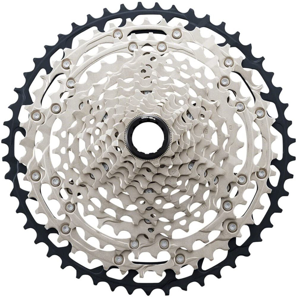 SHIMANO SLX CS-M7100 Cassette - 12-Speed  10-51t  Silver/Black  Micro