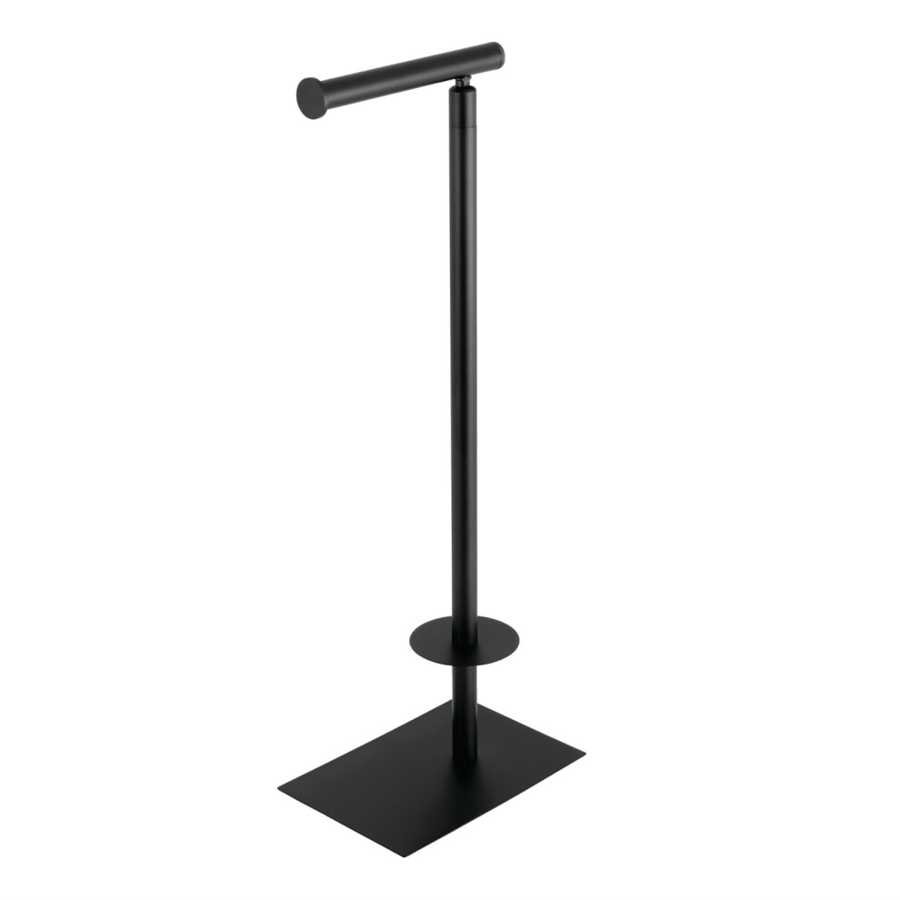 Kingston Brass CC8000 Claremont Freestanding Toilet Paper Stand  Matte Black-image-OPC-PFKN8X7-NEW