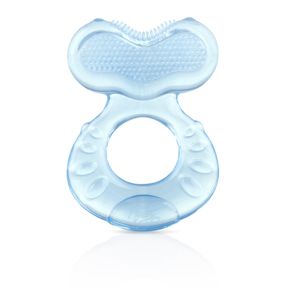 Nuby Silicone Teethe-eez Teether with Bristles  Includes Hygienic Case