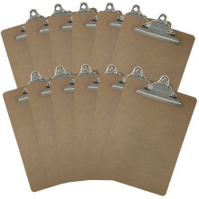 Letter-kokoiset leikepydt 9"" x 12,5"" Standard Clip Hardboard (12 kpl pakkaus)