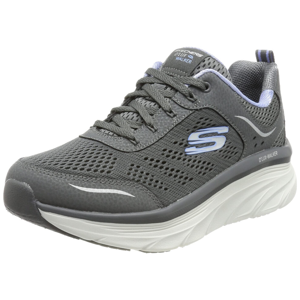 Skechers Womens DLUX Walker Infinite Motion Sneaker  ccLVcharcoal Lave