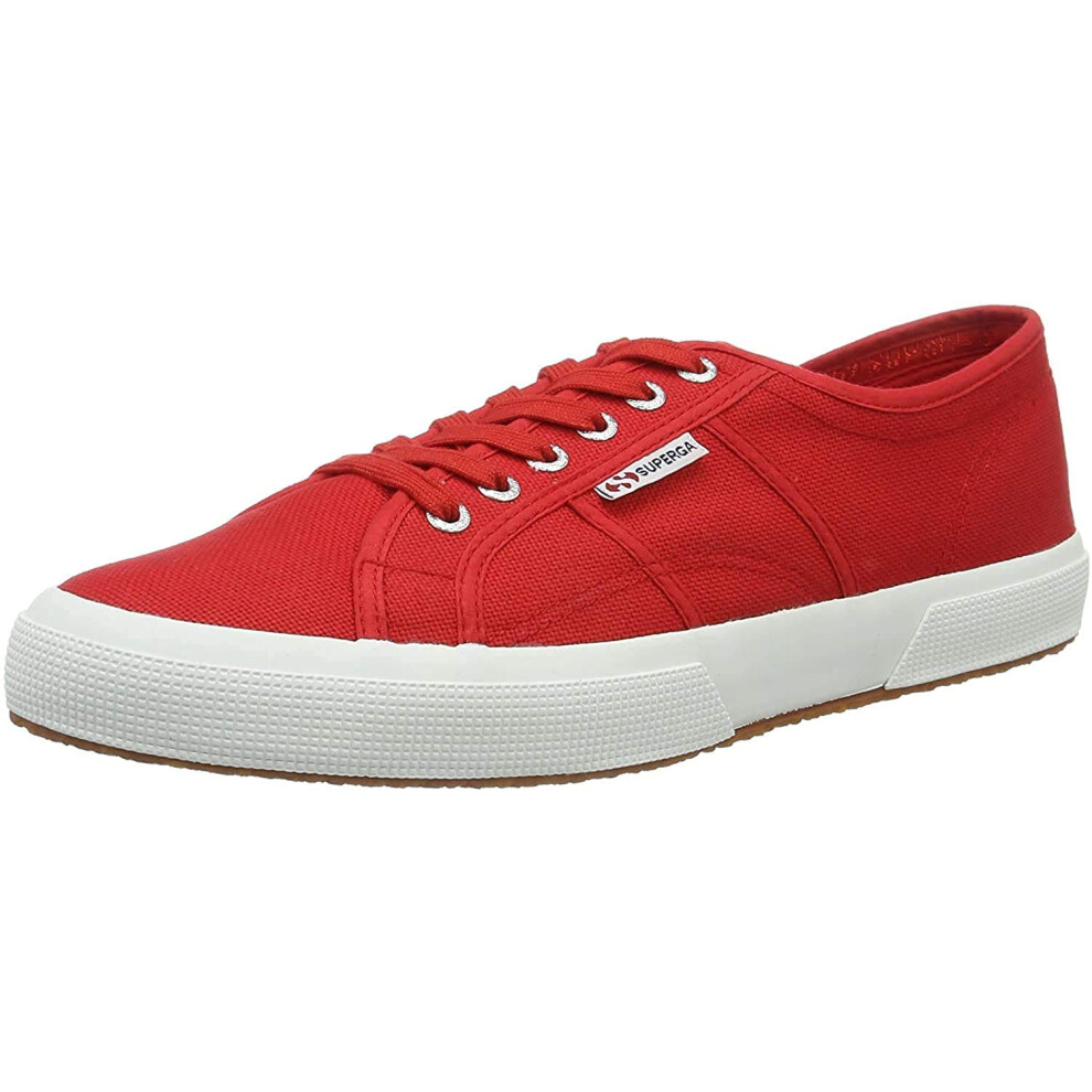 Superga Unisex Fashion Trainers gymnastics Shoes  Red (Red-White)  115