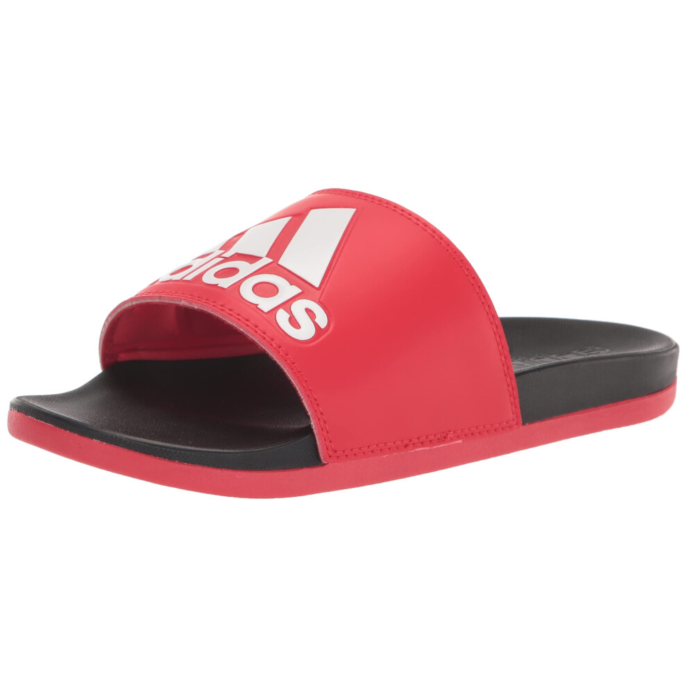 adidas Unisex Adilette comfort Slide Sandal  Vivid RedBlackWhite  10 U