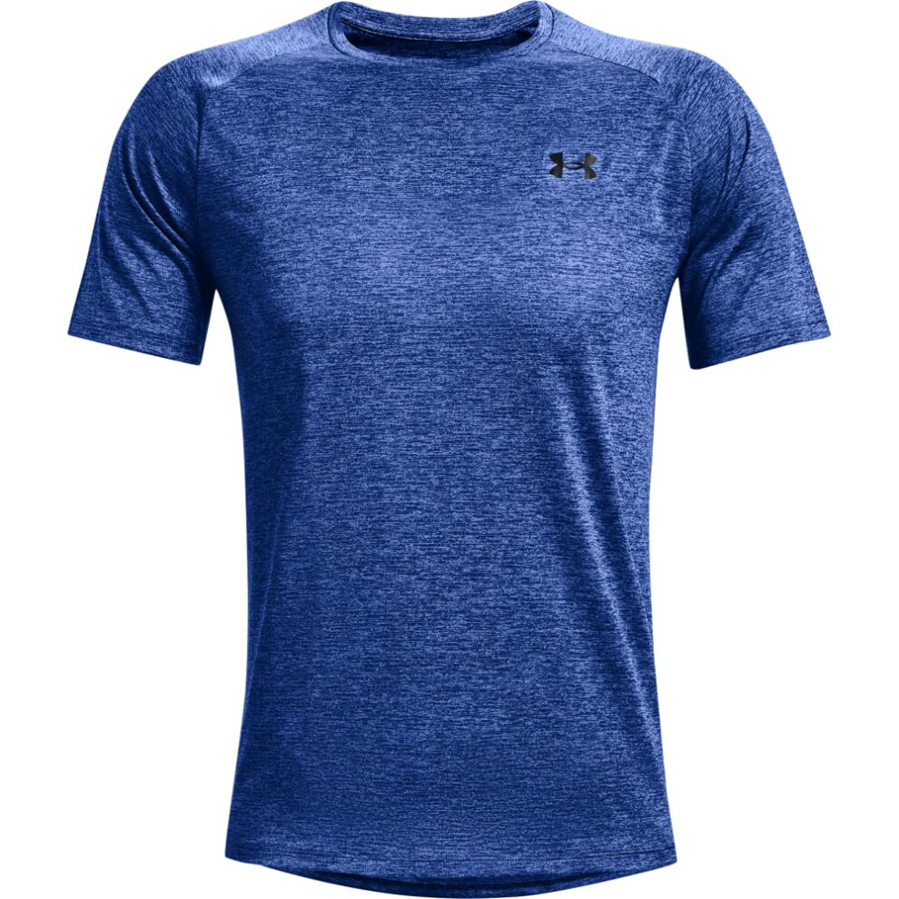 Under Armour Mens Tech 20 Short-Sleeve T-Shirt   Tech Blue (432)Black