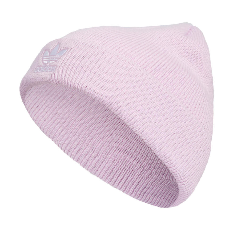 adidas Originals Women's Trefoil Beanie. Orchid Fusion Purple/White. O