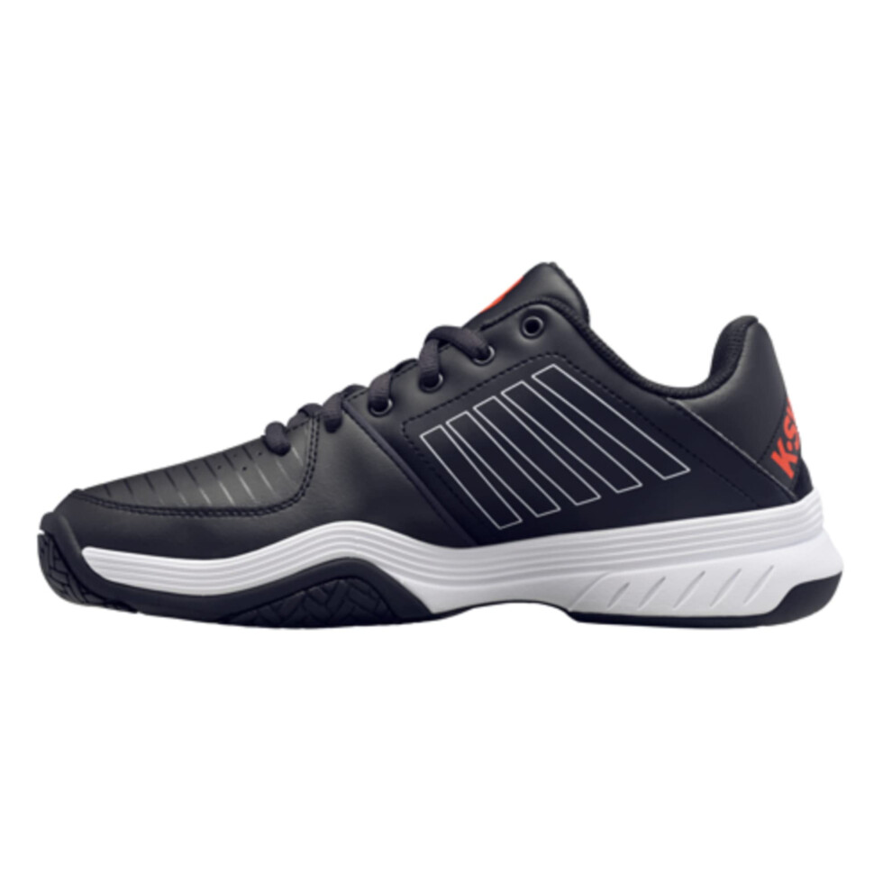 K-Swiss Men's Court Express Tennis Shoe  Jet Black/White/Spicy Orange