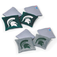 Wild Sports NCAA Michigan State Spartans 8 unidades de pufs de doble cara, color del equipo