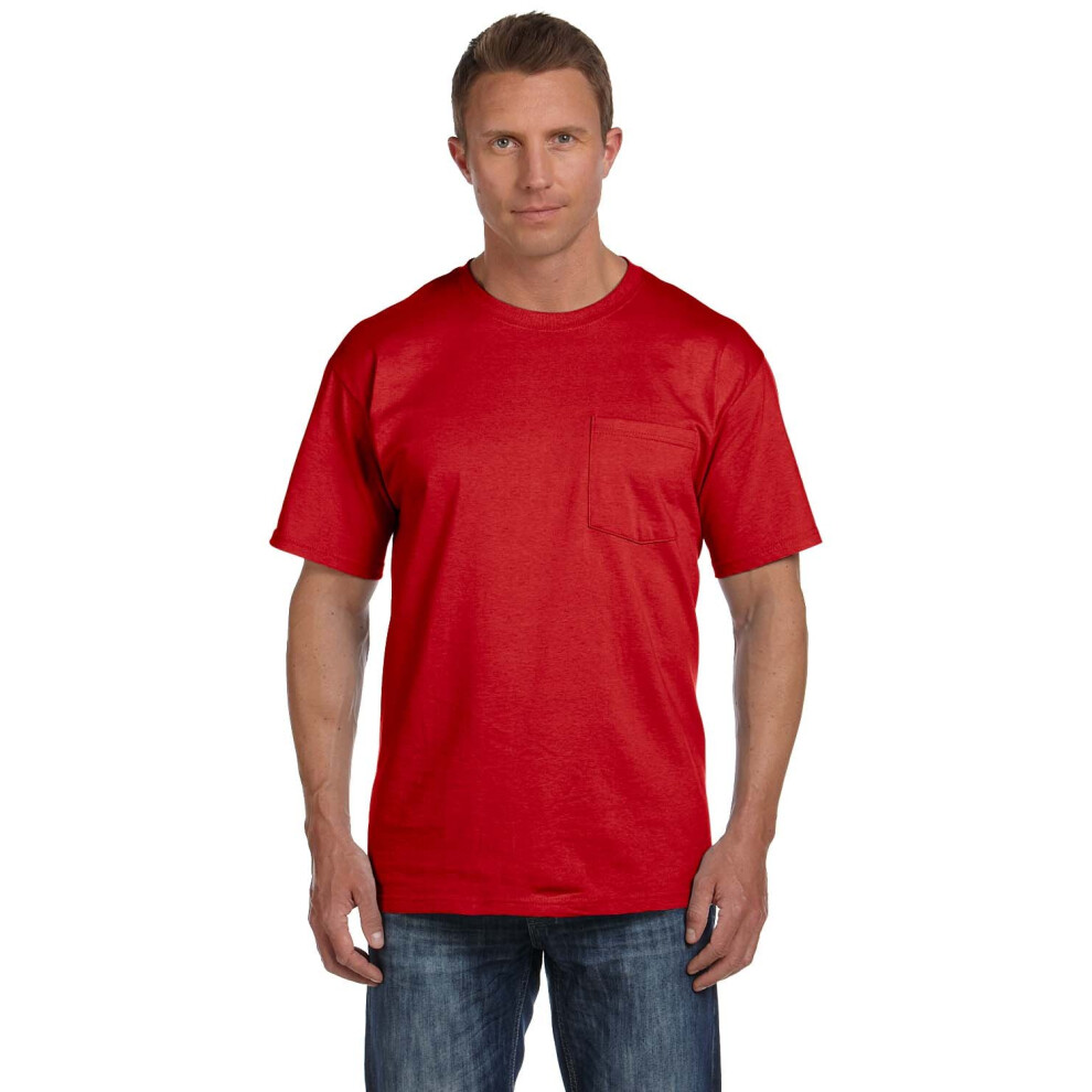 Fruit of the Loom 5 oz. Heavy Cotton HD Pocket T-Shirt (3931P) -True R