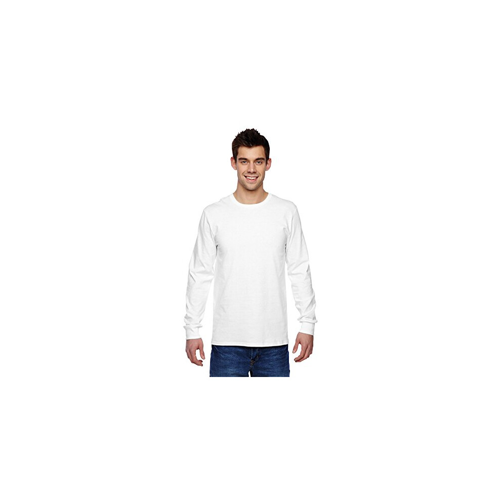 Fruit of the Loom Mens Valueweight crew Neck Long Sleeve T-Shirt Mediu