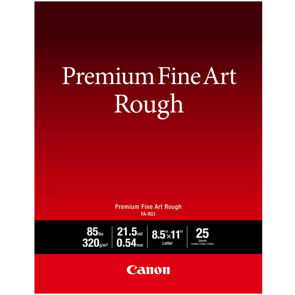 Canon Premium Fine Art Rough Paper (FA-RG1)  8.5' X 11'  25 Sheets (45