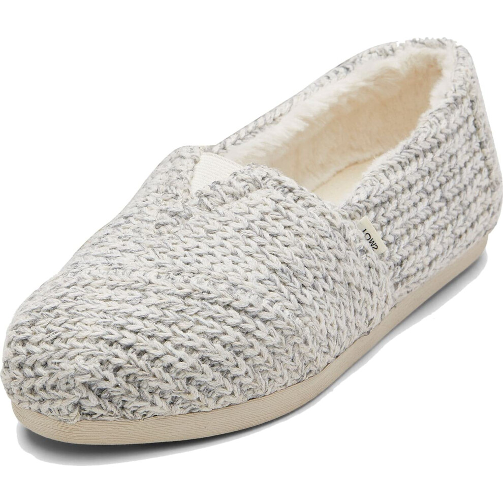 TOMS Womens Alpargata Floral Slip On Flats Casual Casual - White - Siz