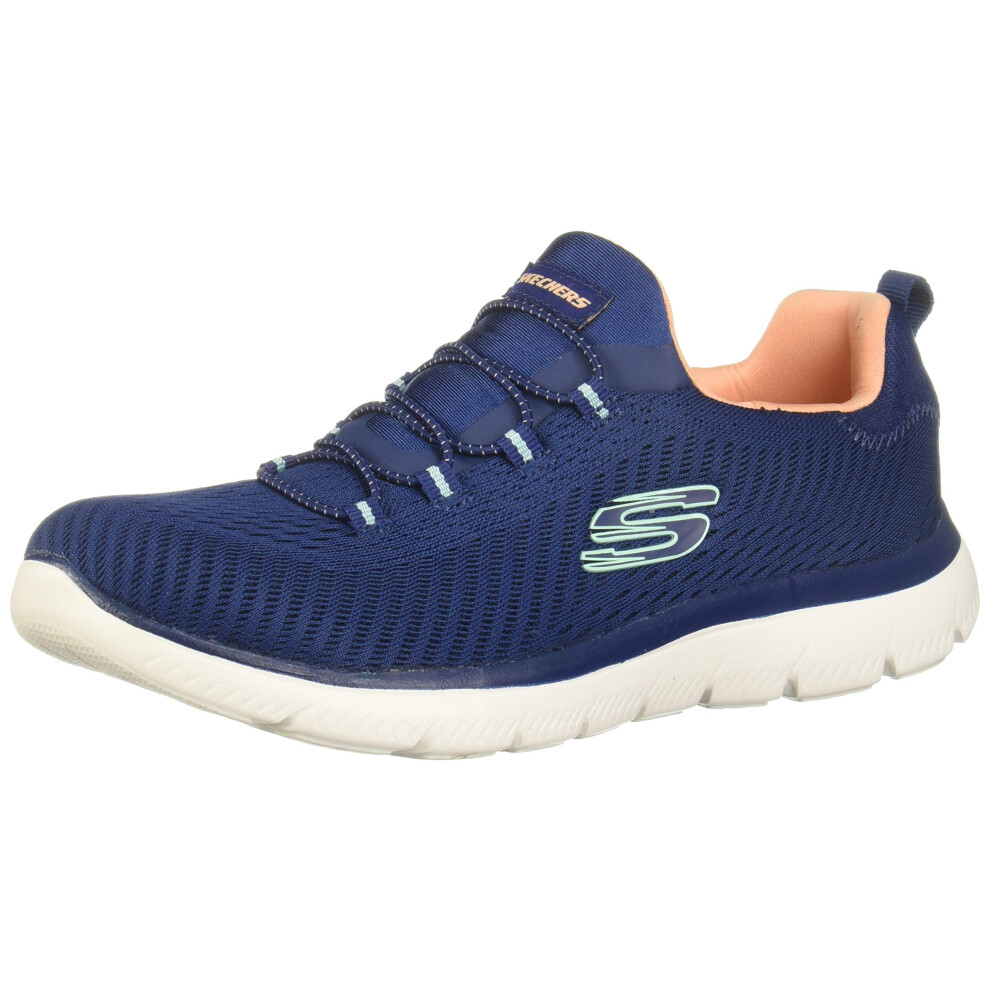 Skechers Womens Summits-as Sneaker Trainers Walking Shoes Navy 65 Medi