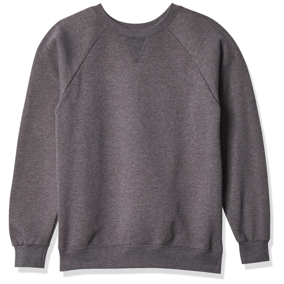 Fruit of the Loom Boys' Fleece Crewneck Sweatshirt  CHARCOAL HEATHER