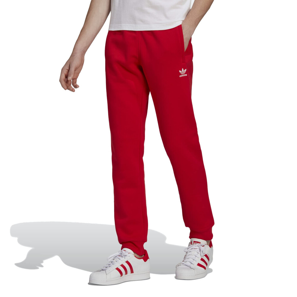 adidas Originals Men's Adicolor Essentials Trefoil Joggers  Vivid Red