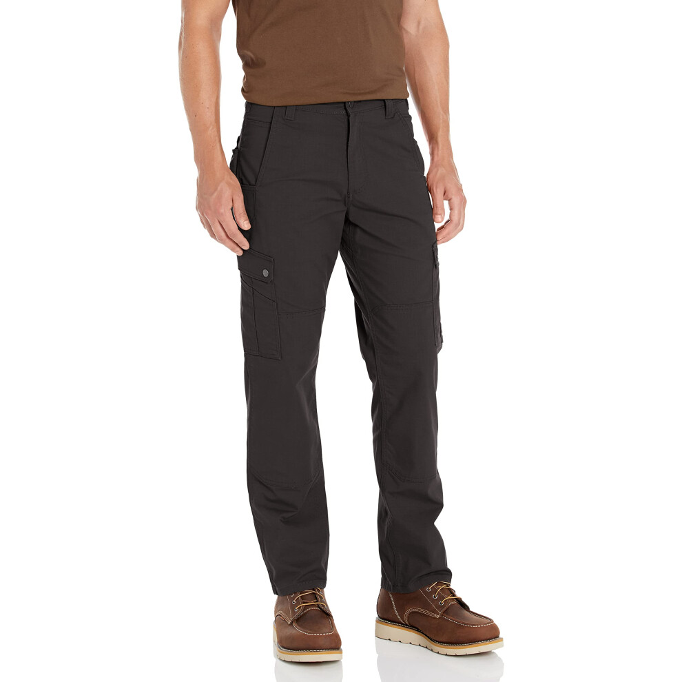 Carhartt Men's Rugged Flex Relaxed Fit Ripstop Cargo Work Pant  Black