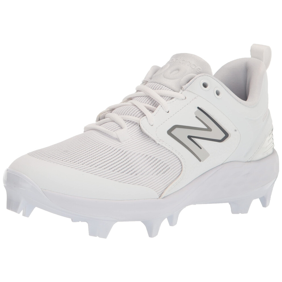 New Balance Men's Fresh Foam 3000 V6 Molded Baseball Shoe  White/White