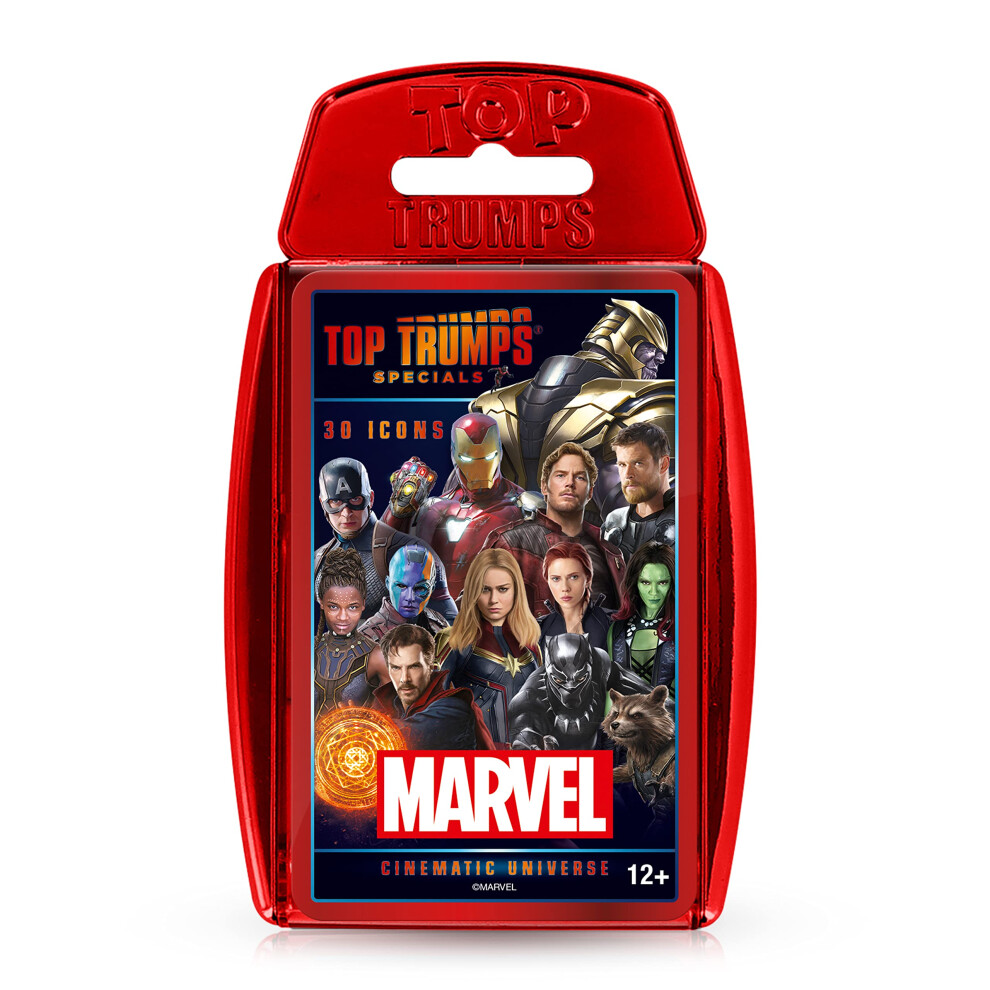 Top Trumps Marvel Cinematic Universe Special Card Game for ages 6 year