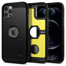 Spigen fr iPhone 12 Pro Hlle Tough Armor Case fr iPhone 12 & 12 Pro  Schwarz