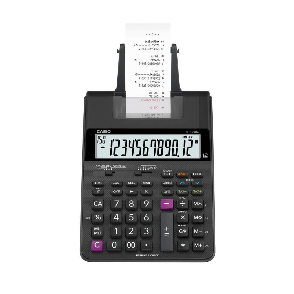 Casio HR-170RC Plus  Desktop Printing Calculator (New Version of The H