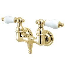 Kingston Brass CC33T2 Vintage 3-3/8-Inch Wall Mount Tub Faucet Polish