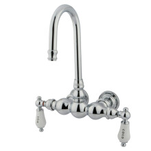 Kingston Brass CC4T1 Vintage 3-3/8-Inch Wall Mount Tub Faucet Polishe