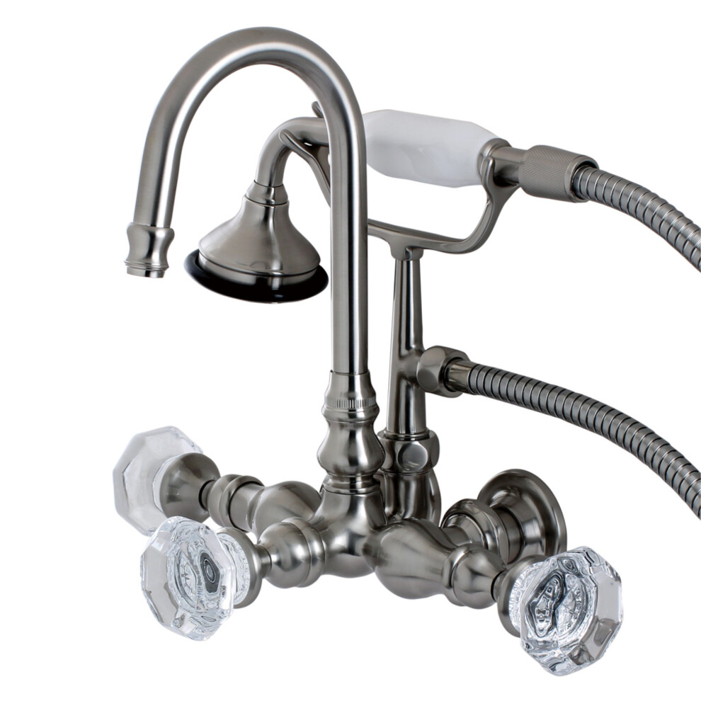 Photos - Bathtub Kingston Brass Aqua Vintage AE7T8WCL Celebrity Wall Mount Clawfoot Tub Faucet Brushe B01NA7NJND 