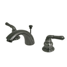 Kingston Brass KB953 Magellan Mini-Widespread Badezimmer-Wasserhahn, Schwarz, S