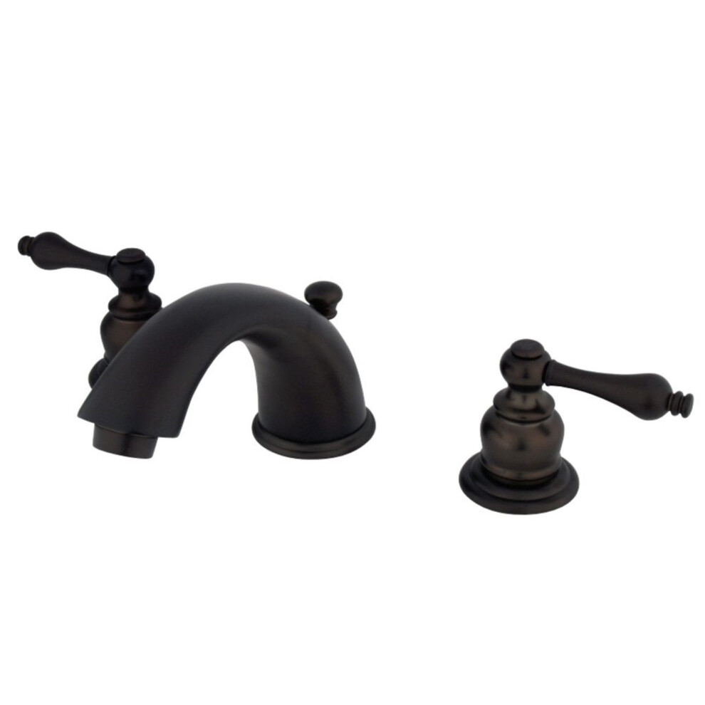 Robinet de salle de bain ? large entraxe de style victorien Kingston Brass KB975AL, en caoutchouc huil?