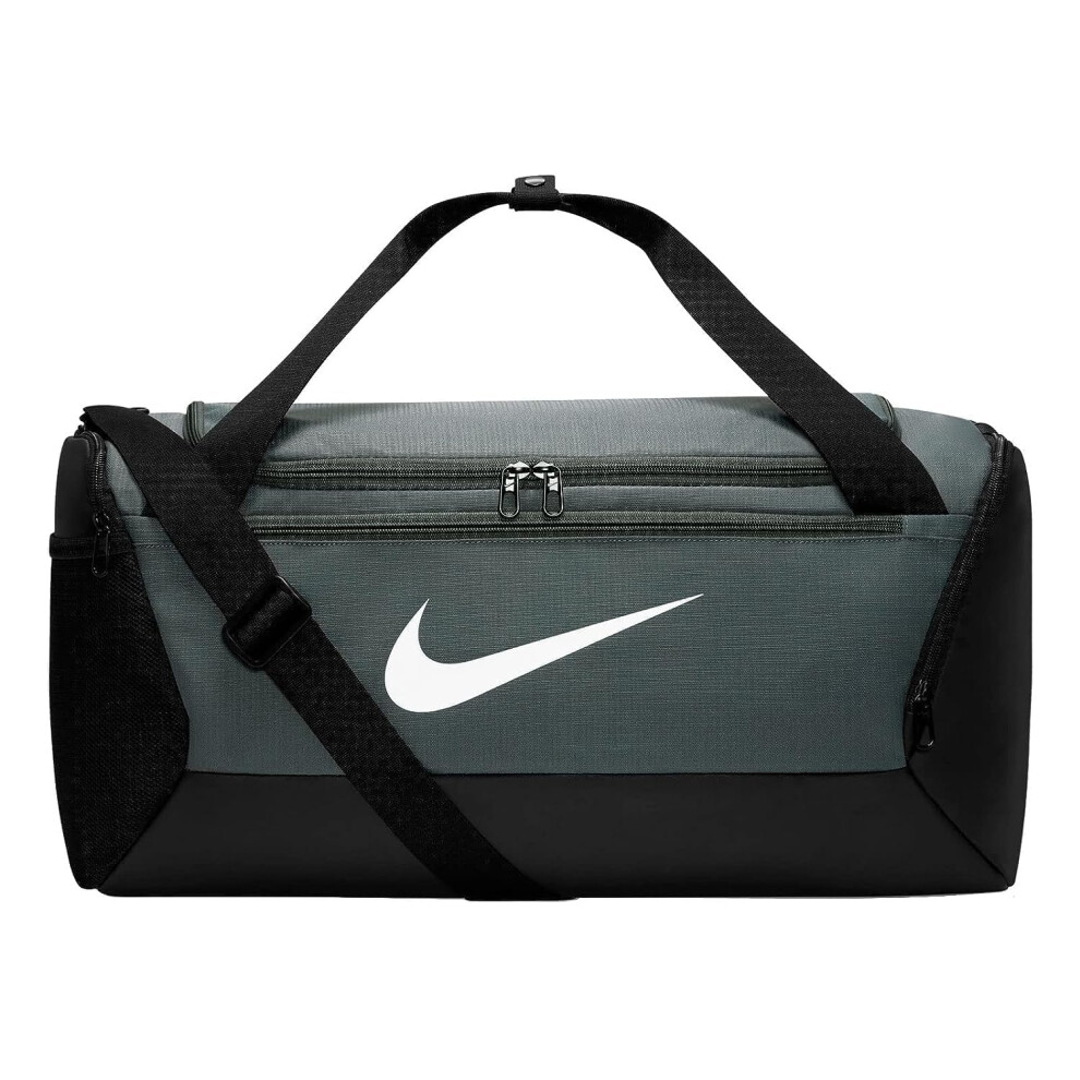 Nike Brasilia 9.5 Small Training Gym Sports Duffel Bag (Iron Grey/Blac