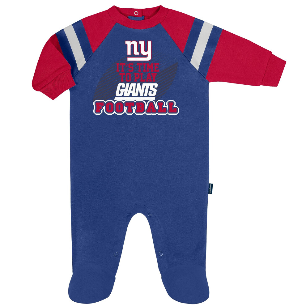 Gerber Unisex Baby Baby Boys NFL Footed Sleep and Play  Team Color  3-