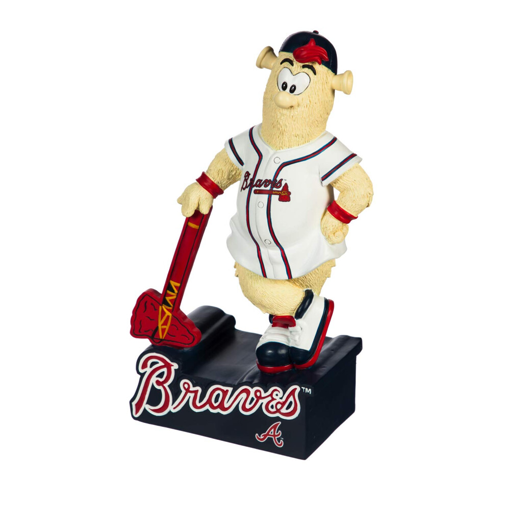 Evergreen MLB Atlanta Braves Mascot DesignGarden Statue  Team Colors