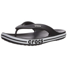 Crocs Bayaband Flip Flop f r Herren und Damen, Schwarz/Wei , Gr e 10 US Damen / 8 US Herren